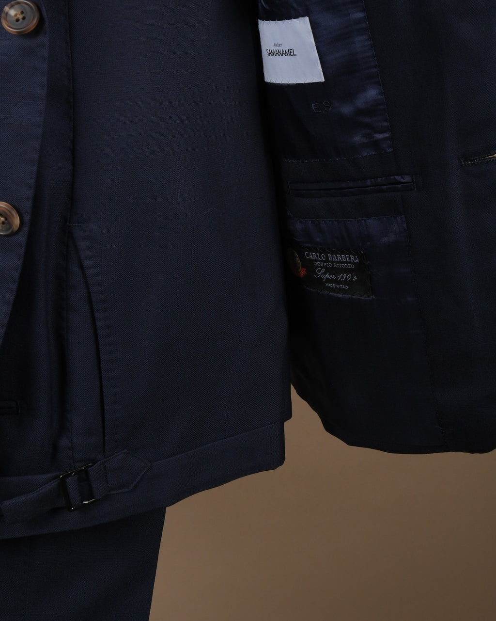 Navy Super 130's Doppio Ritorto Wool Suit