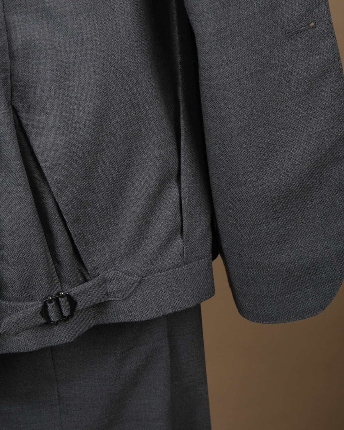 Grey High-Twist Wool Suit