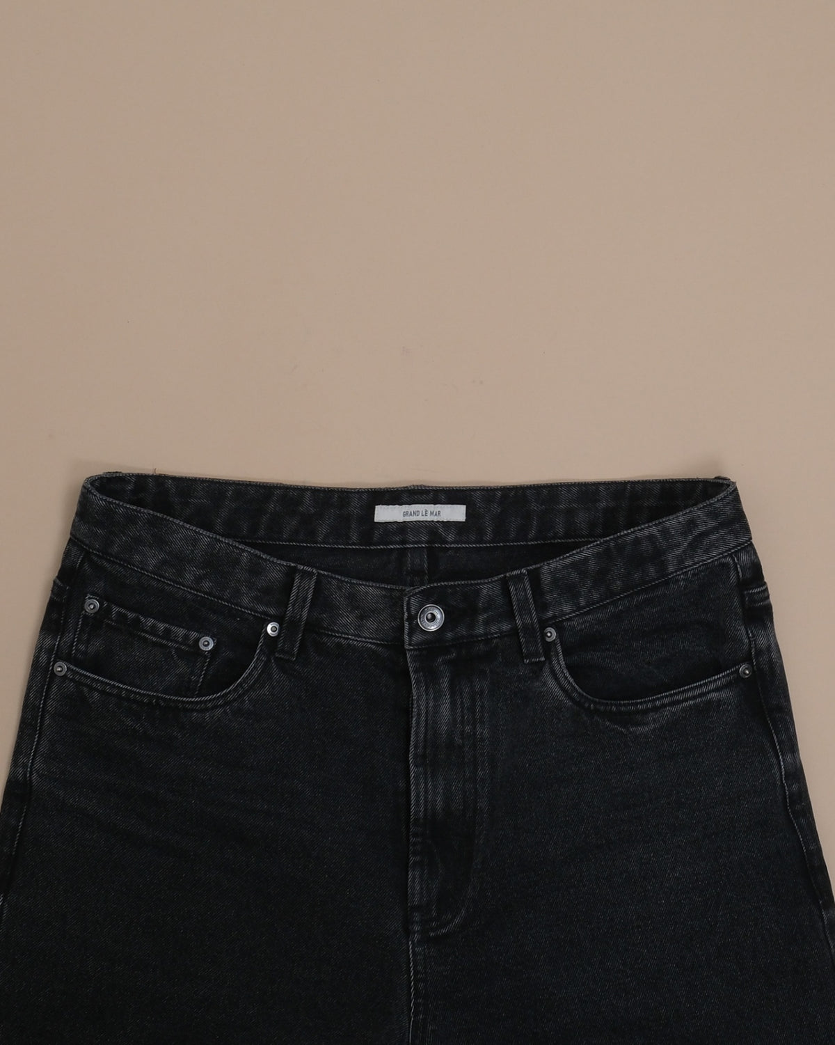 Faded Black Wash High-Rise Jeans