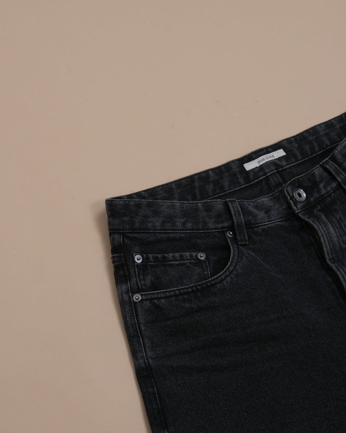 Faded Black Wash High-Rise Jeans