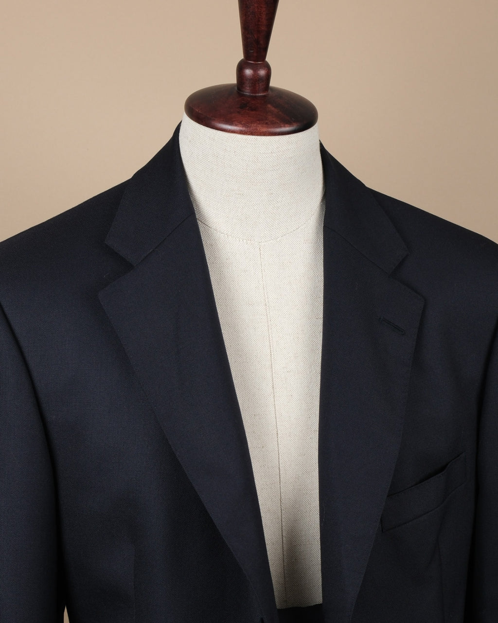 Navy Fine Worsted Wool Suit, Made in England