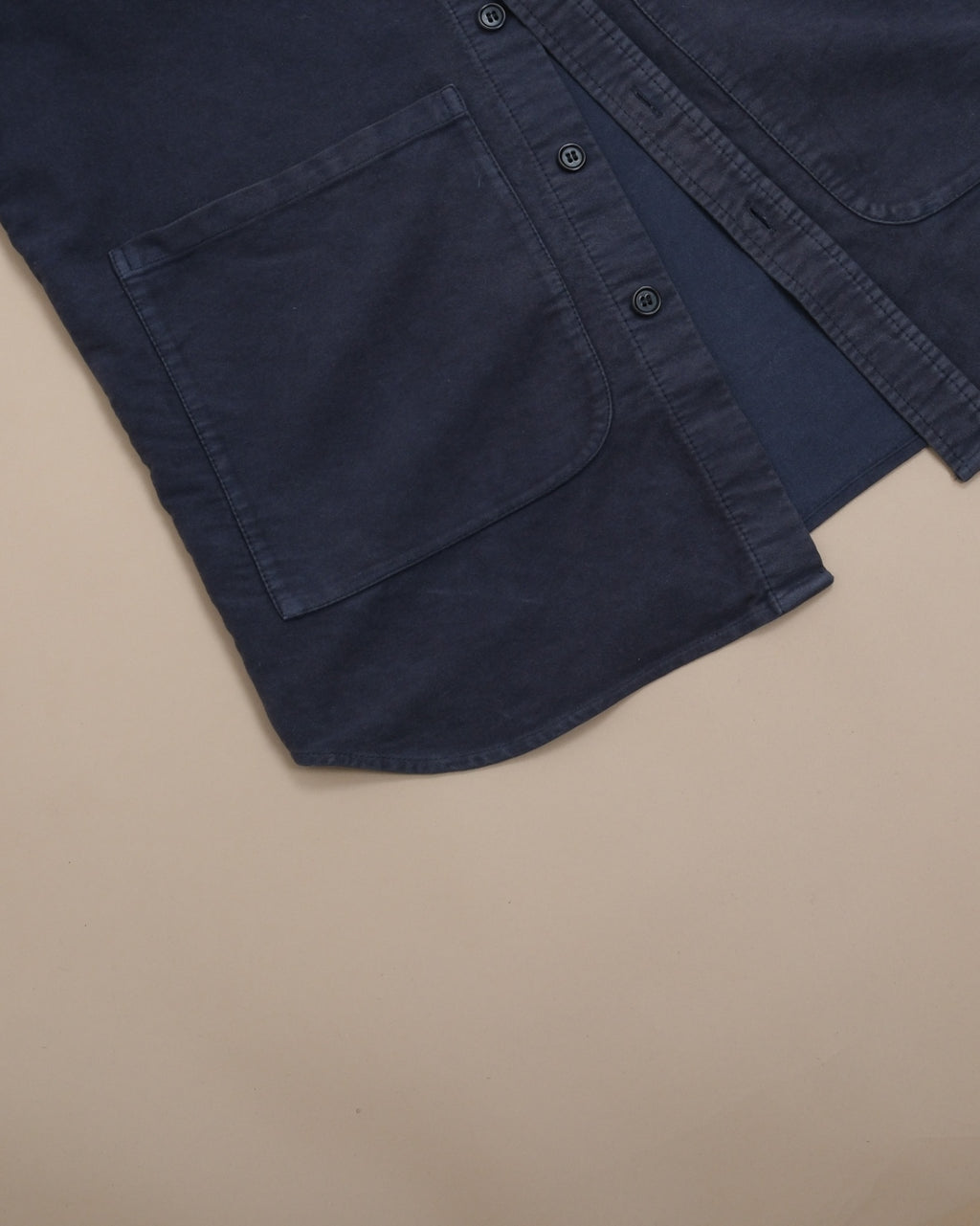 Navy Moleskin Overshirt