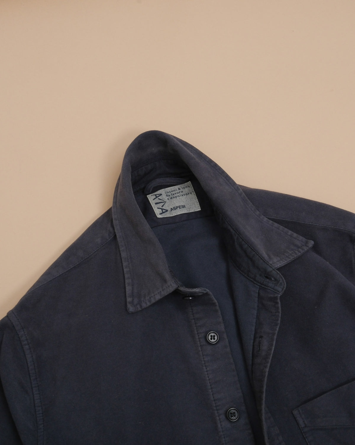 Navy Moleskin Overshirt