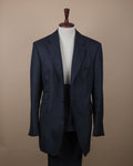 Navy Fine Worsted Wool Suit, Made in England