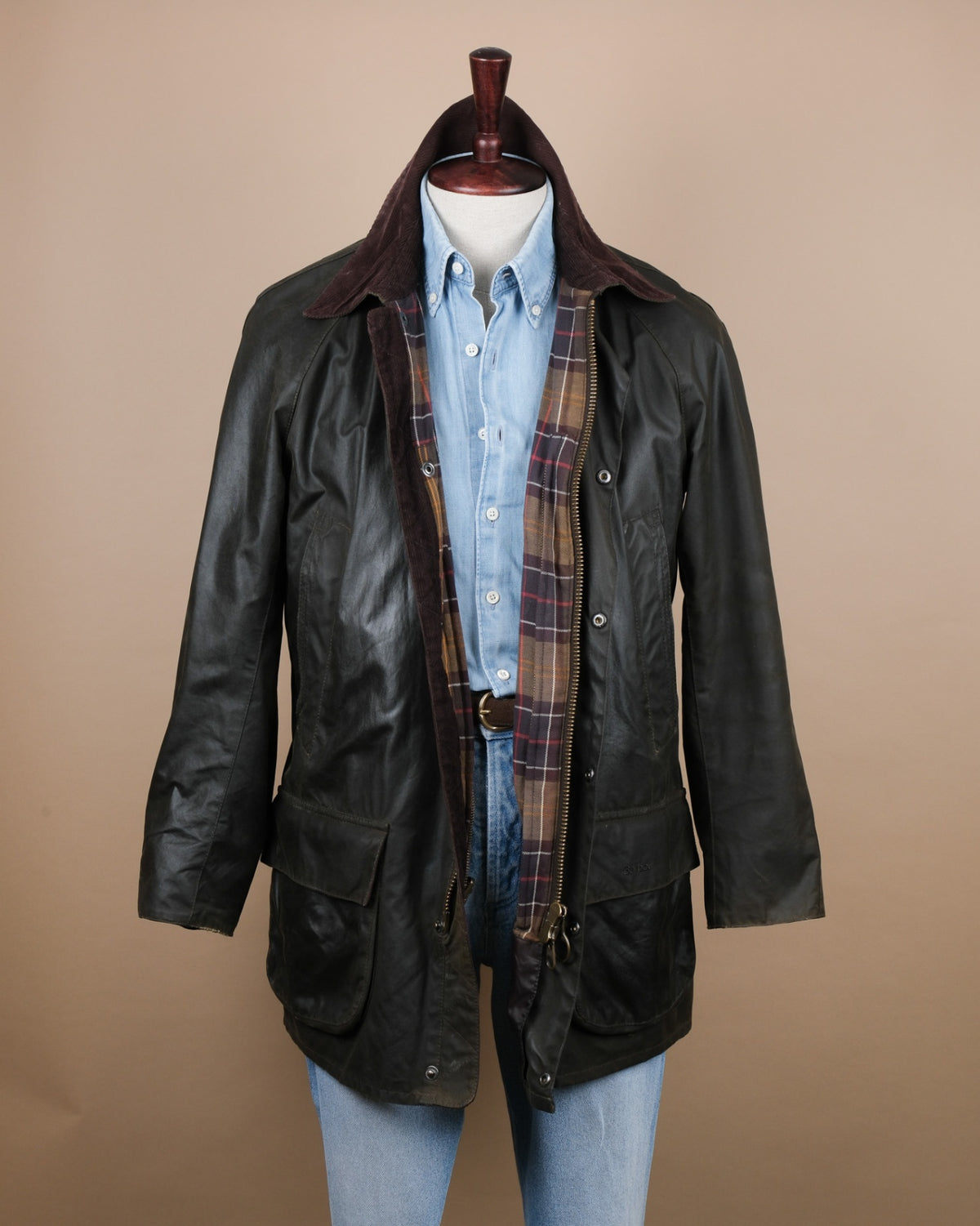Olive Waxed Cotton Bristol Jacket