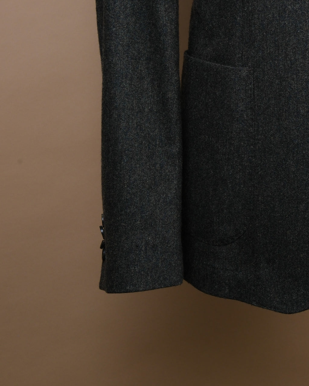 Dark Forrest Bottoli Wool/Cashmere Tweed Unconstructed Sports Jacket