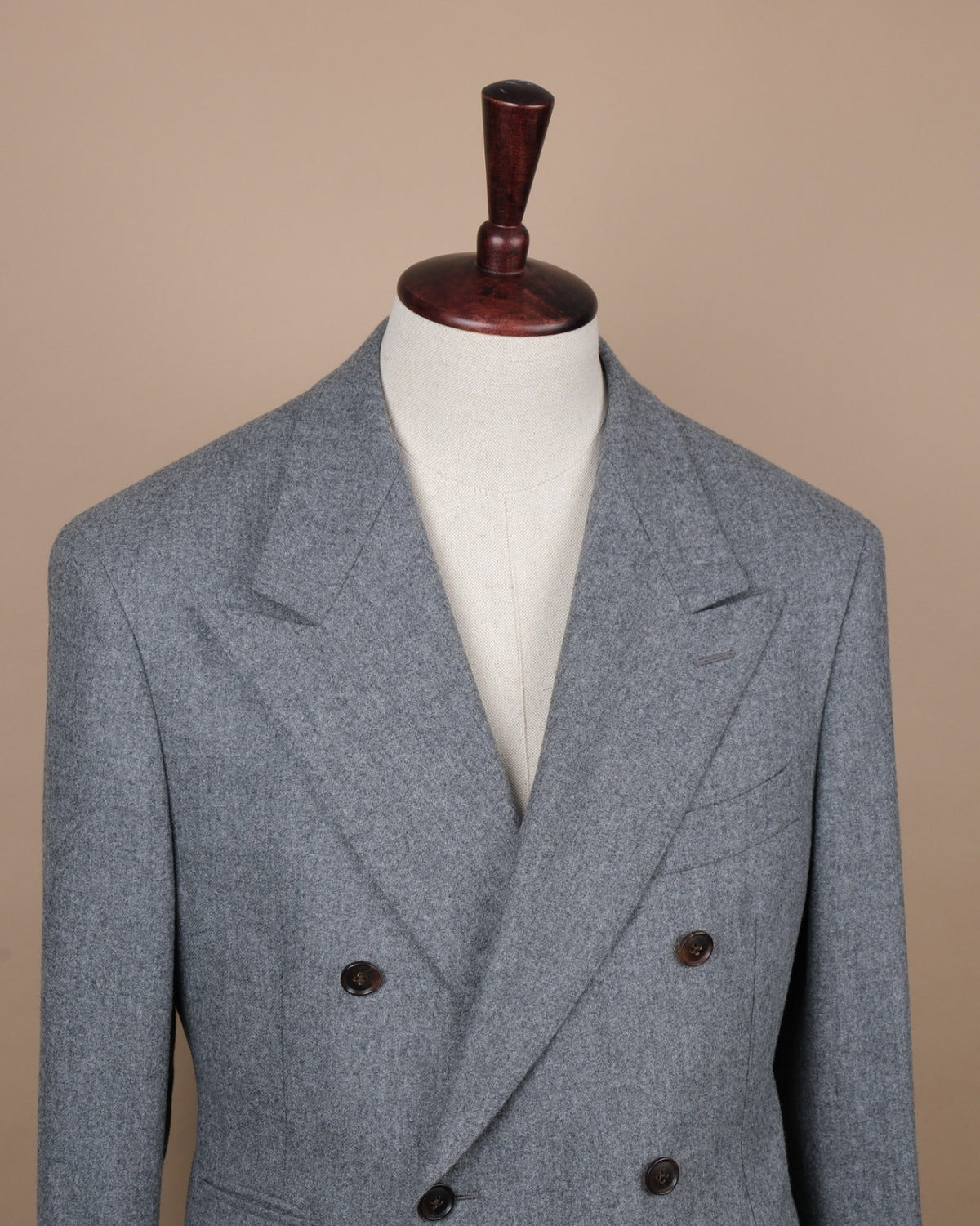 Grey VBC Woollen Flannel DB. Suit