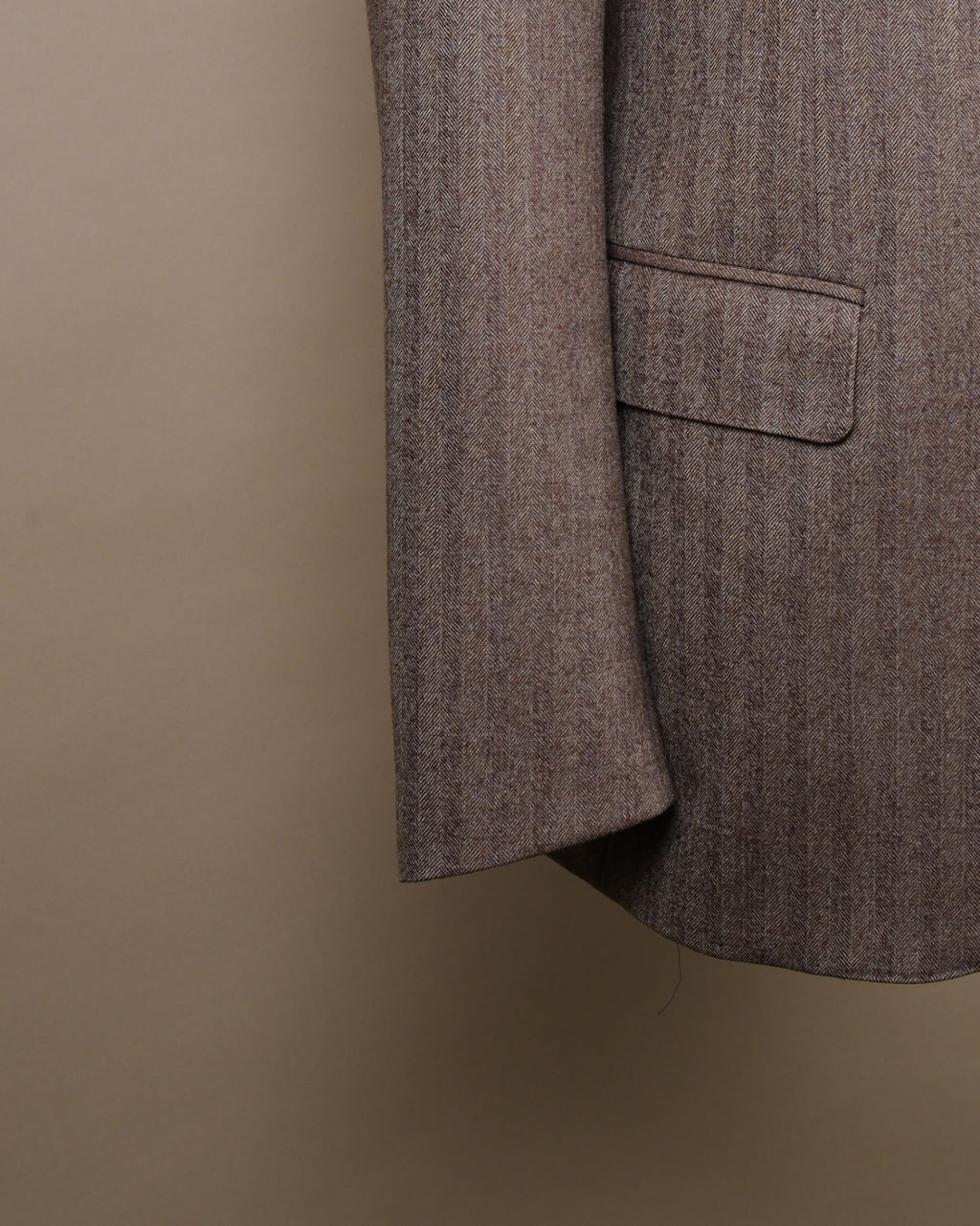 Taupe Herringbone LP Flannel Sports Jacket