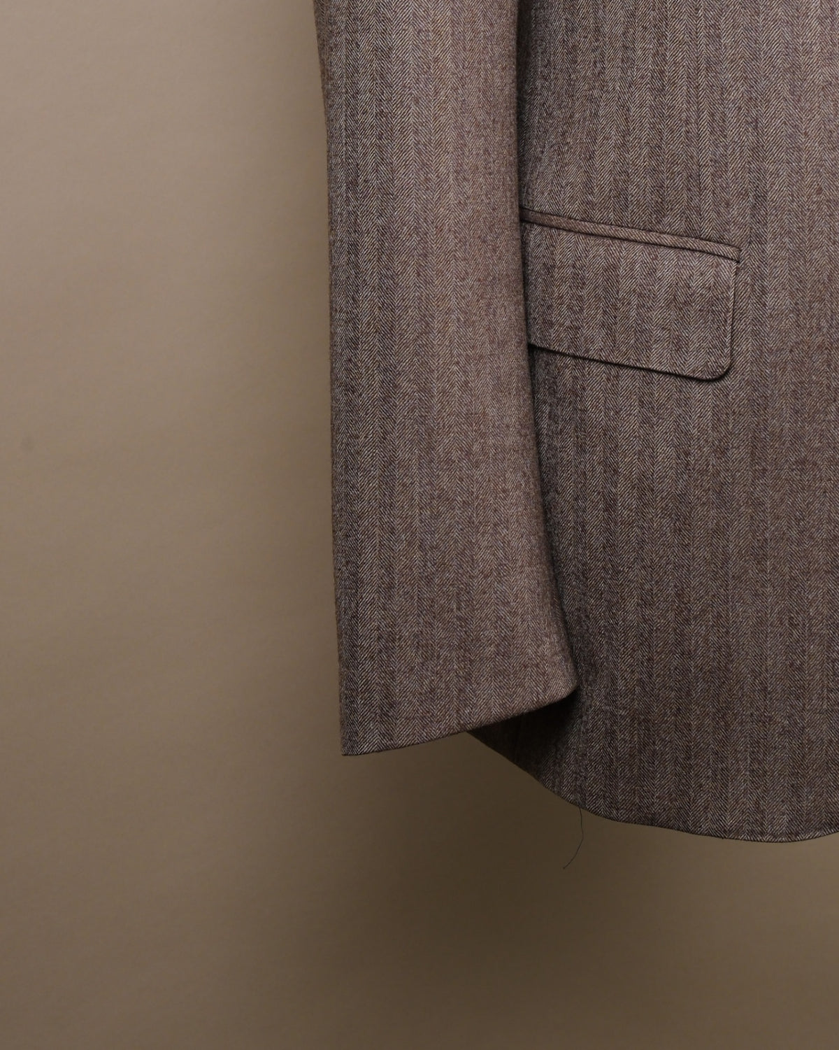 Taupe Herringbone LP Flannel Sports Jacket
