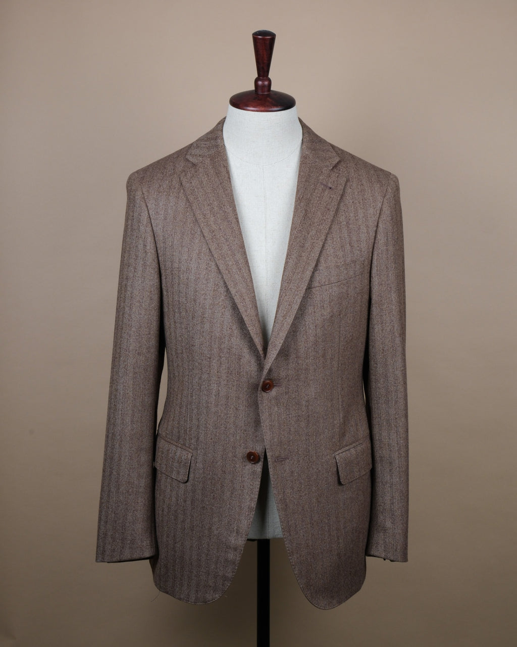 Taupe Herringbone LP Flannel Sports Jacket