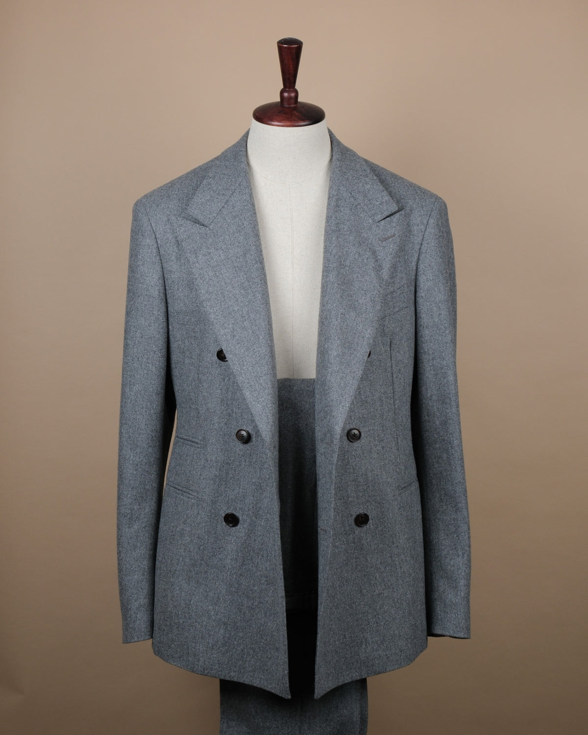 Grey VBC Woollen Flannel DB. Suit
