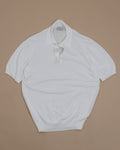 Off-White Cotton Short-Sleeve Polo