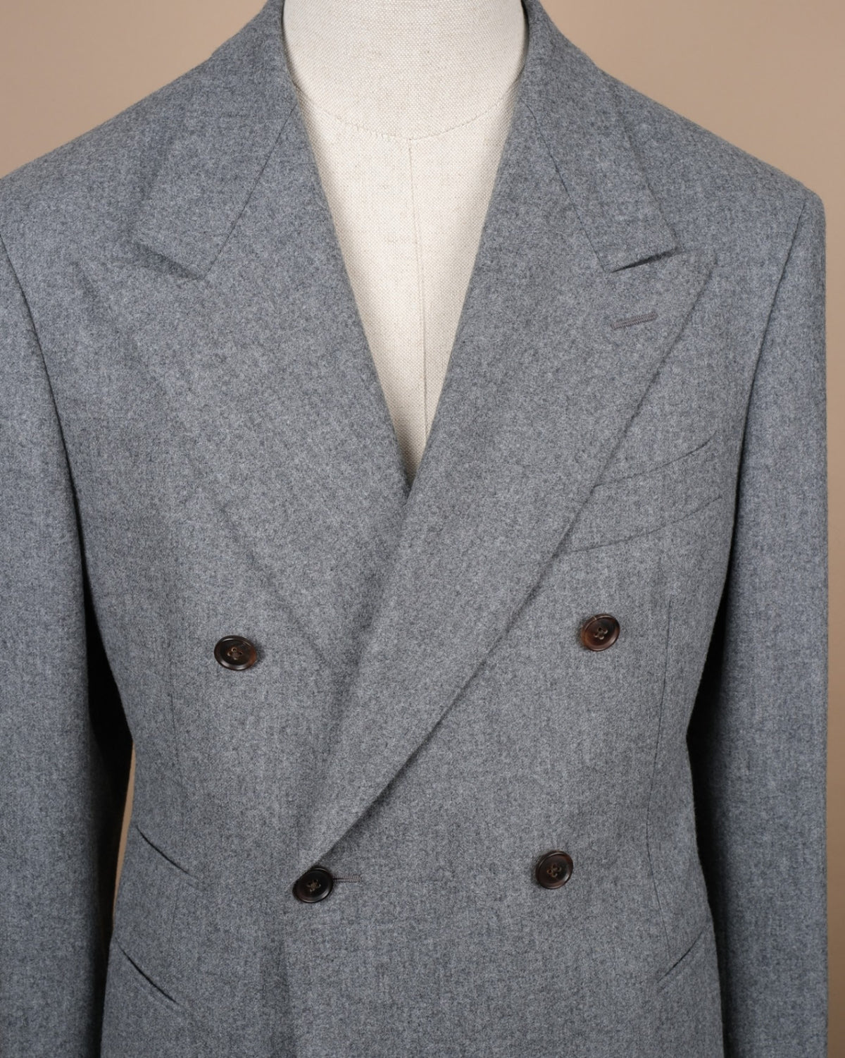 Grey VBC Woollen Flannel DB. Suit