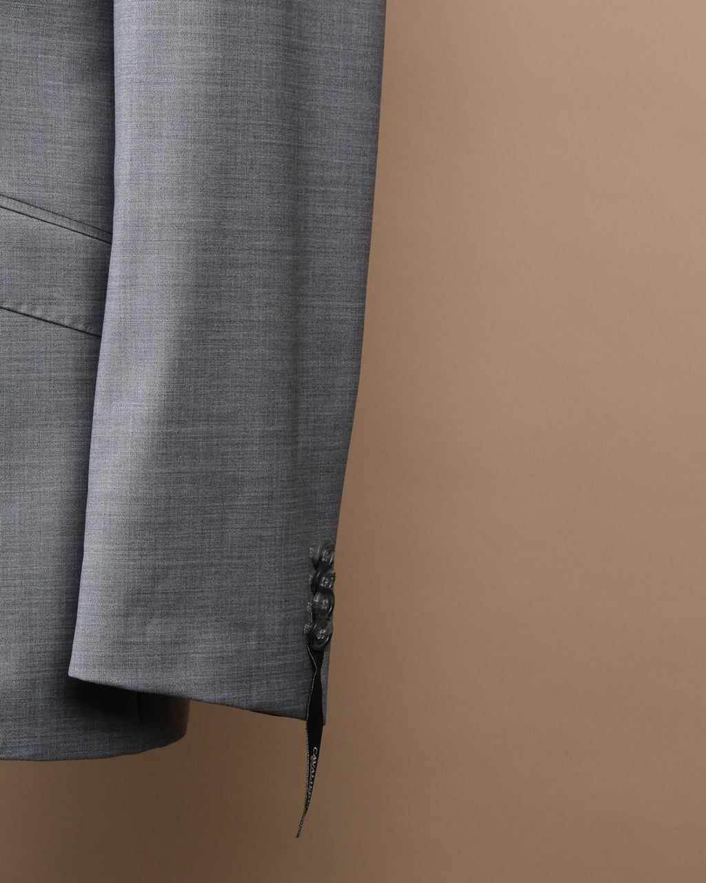 Mid Grey Wool Blend Peak Lapel Suit