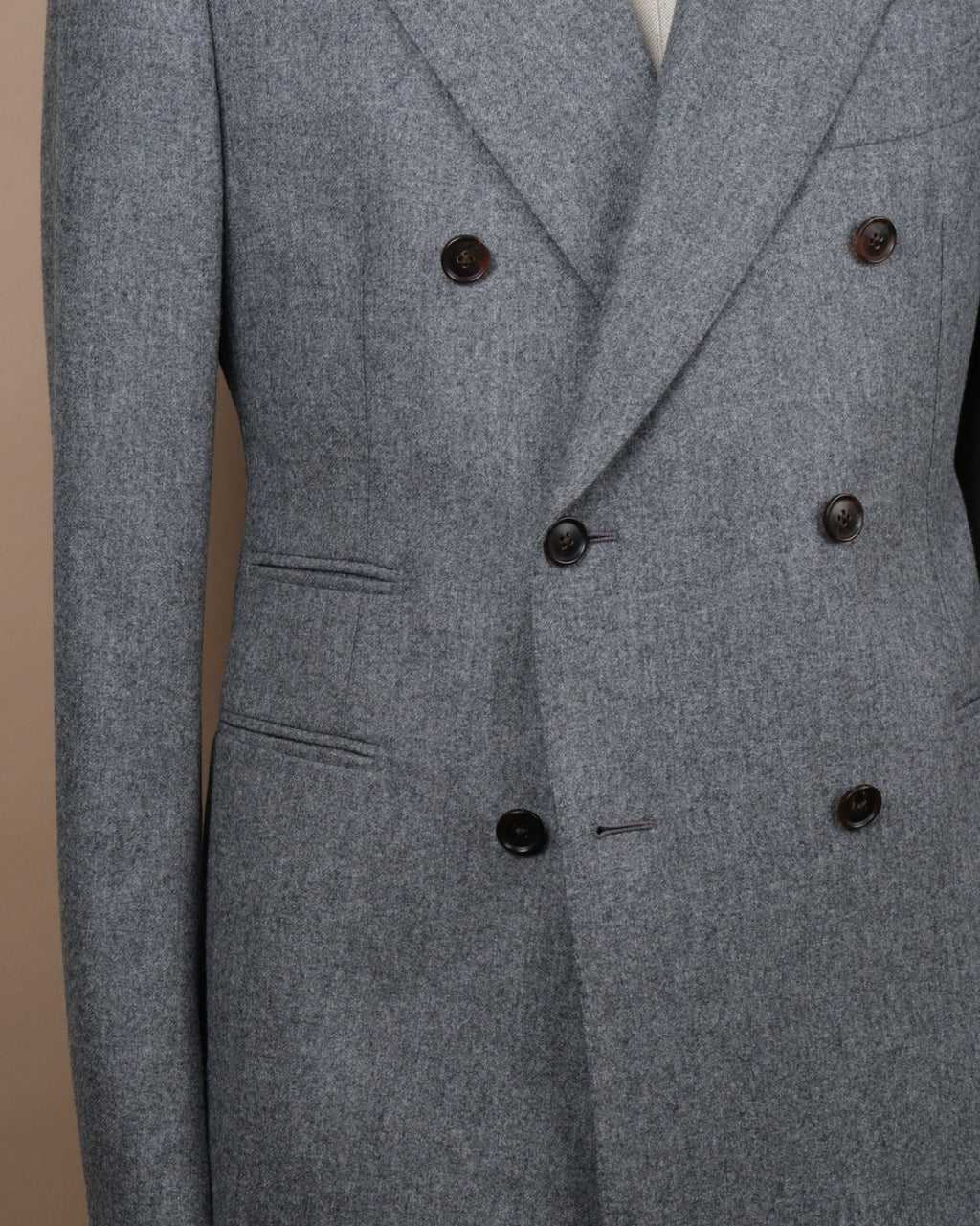 Grey VBC Woollen Flannel DB. Suit