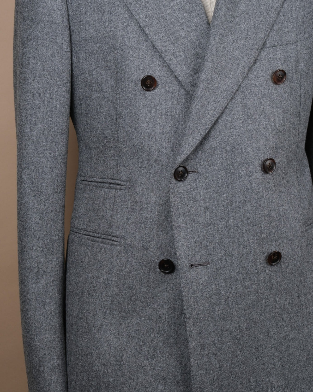 Grey VBC Woollen Flannel DB. Suit