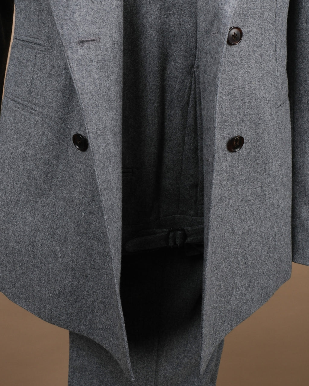 Grey VBC Woollen Flannel DB. Suit