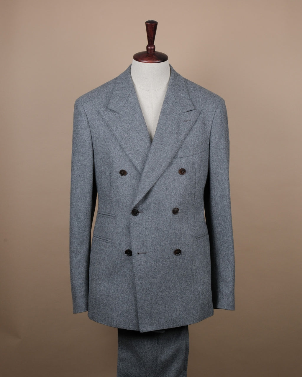 Grey VBC Woollen Flannel DB. Suit