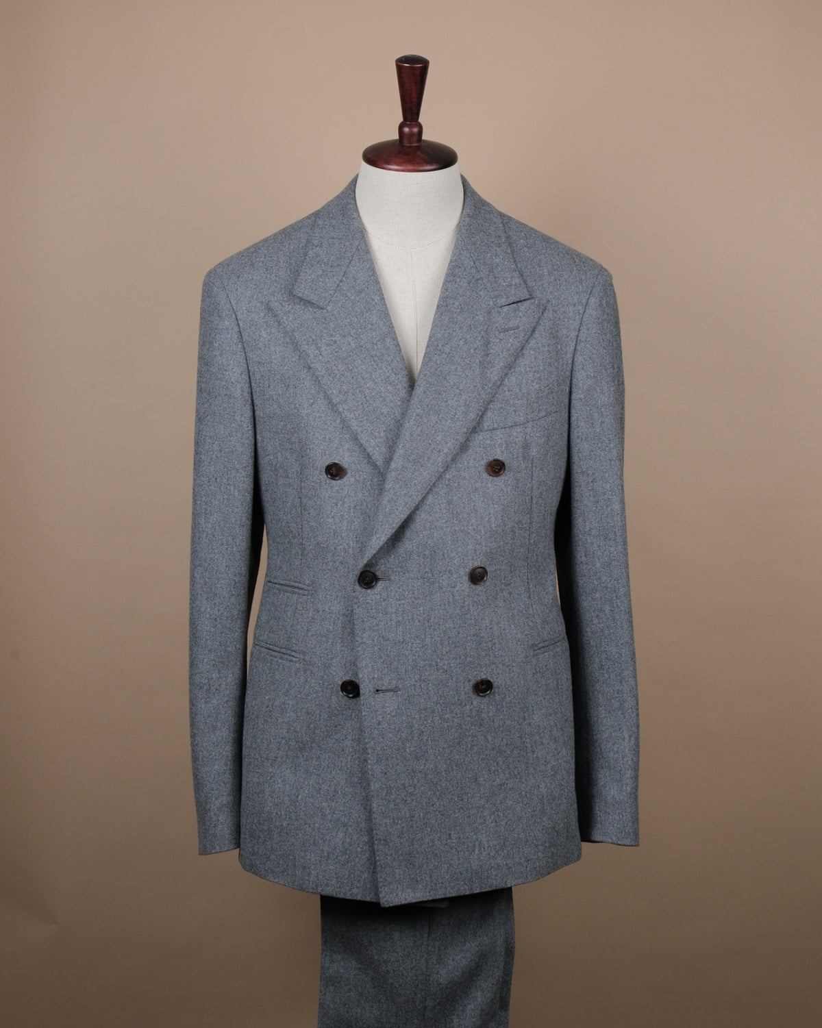 Grey VBC Woollen Flannel DB. Suit