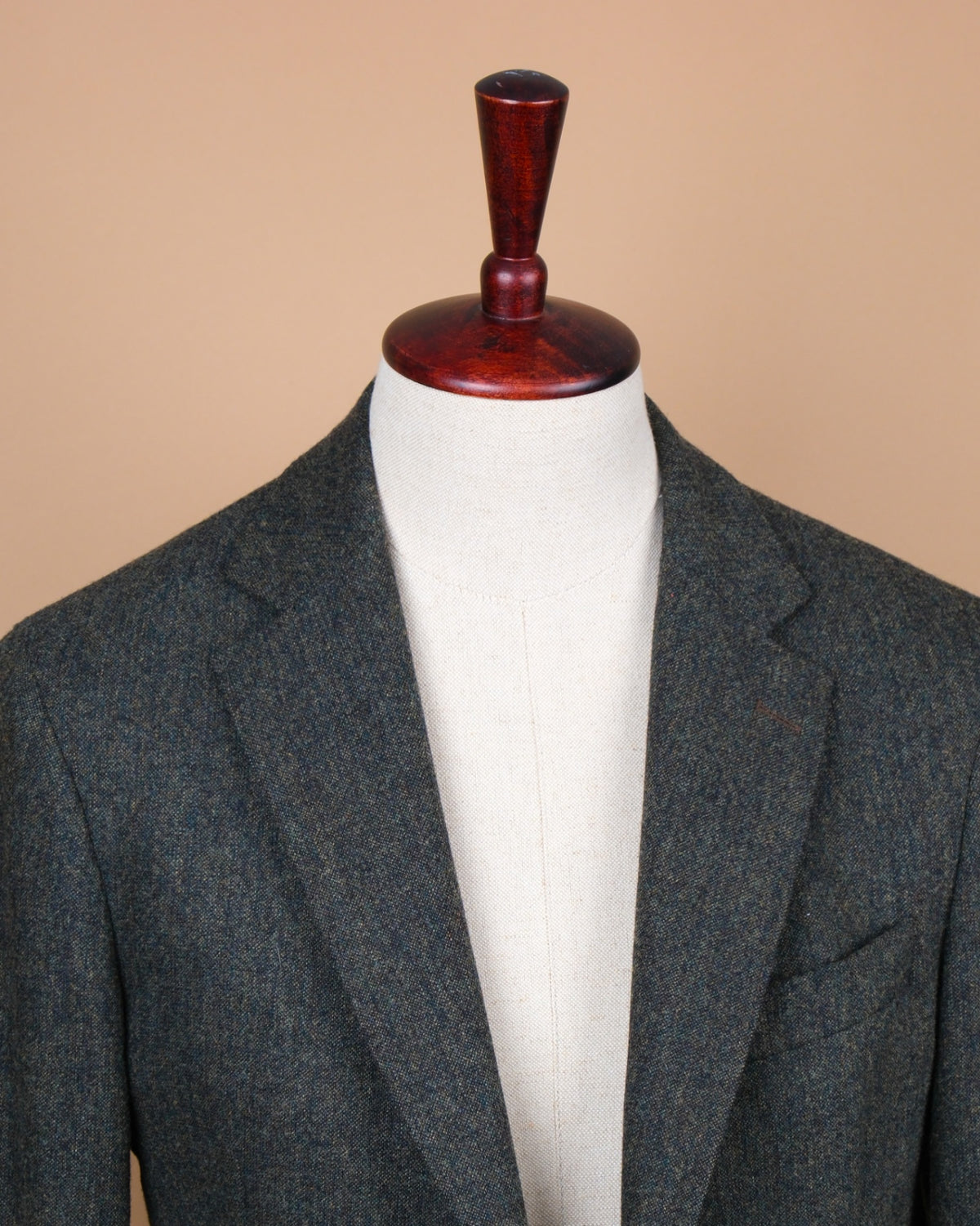 Dark Forrest Bottoli Wool/Cashmere Tweed Unconstructed Sports Jacket