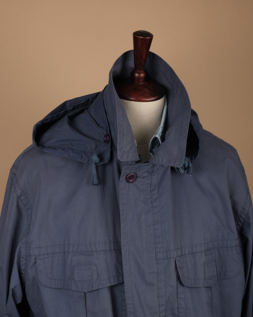 Pale Navy Cotton Barn Jacket