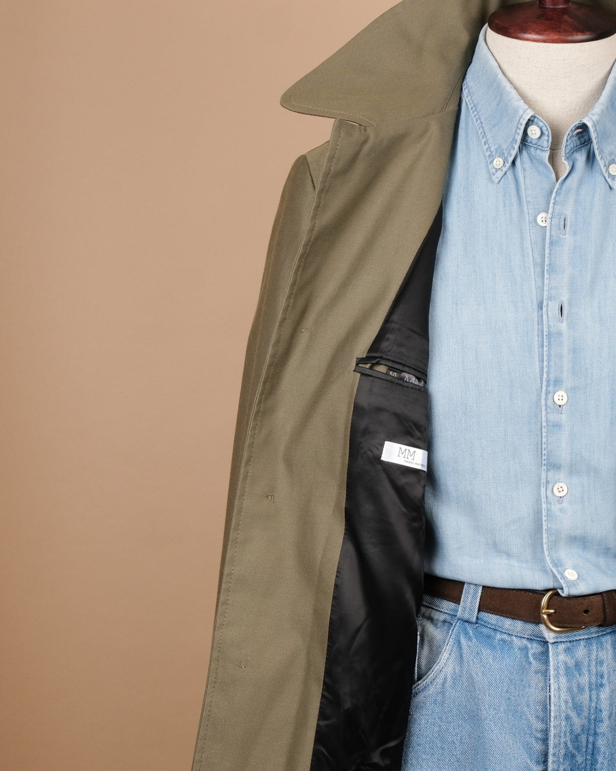 Army Green Car Coat