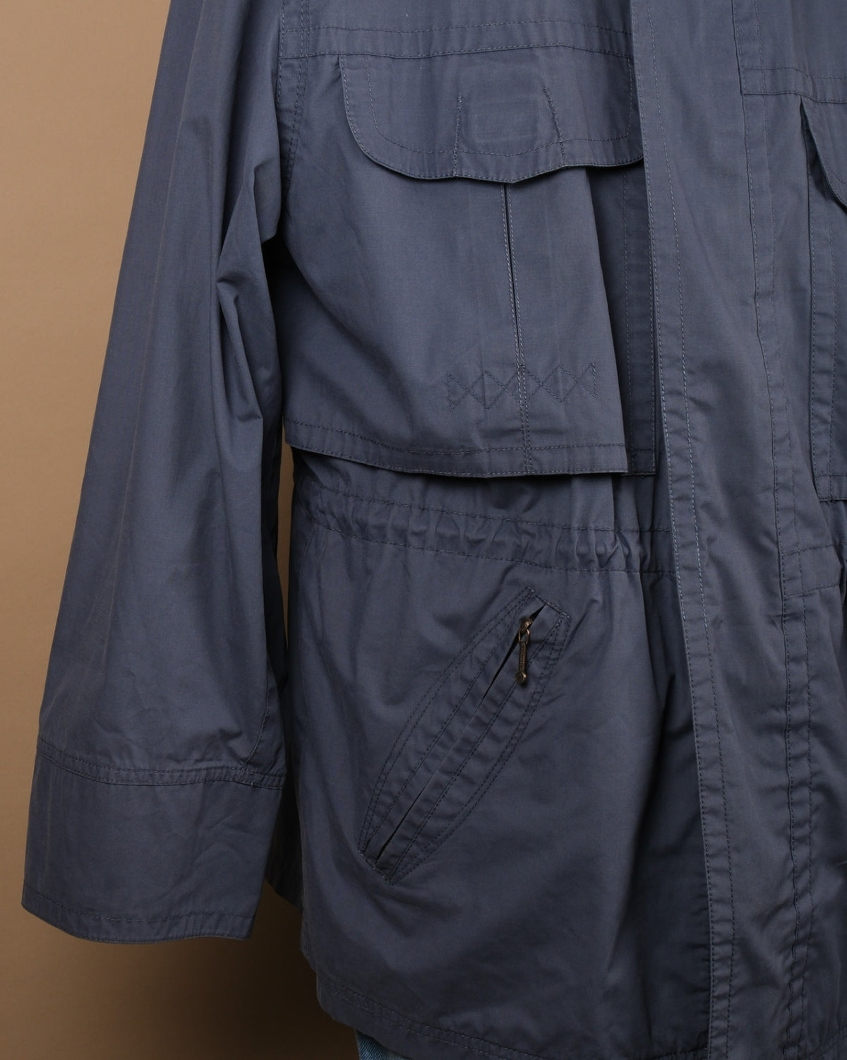 Pale Navy Cotton Barn Jacket