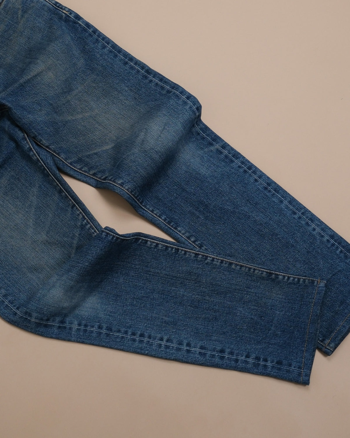 Faded Dark Wash Mid-Rise Jeans 