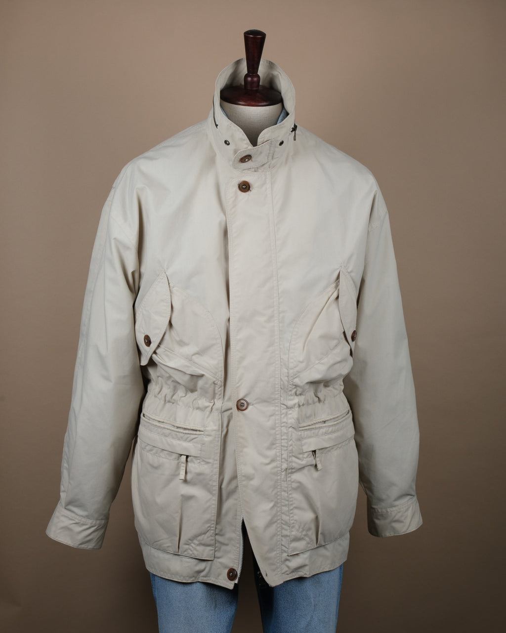 Light Beige Cotton Barn Jacket