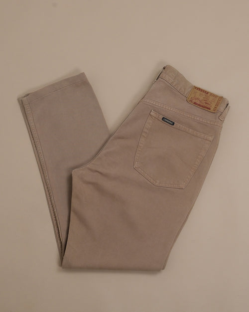 Beige High-Rise Jeans