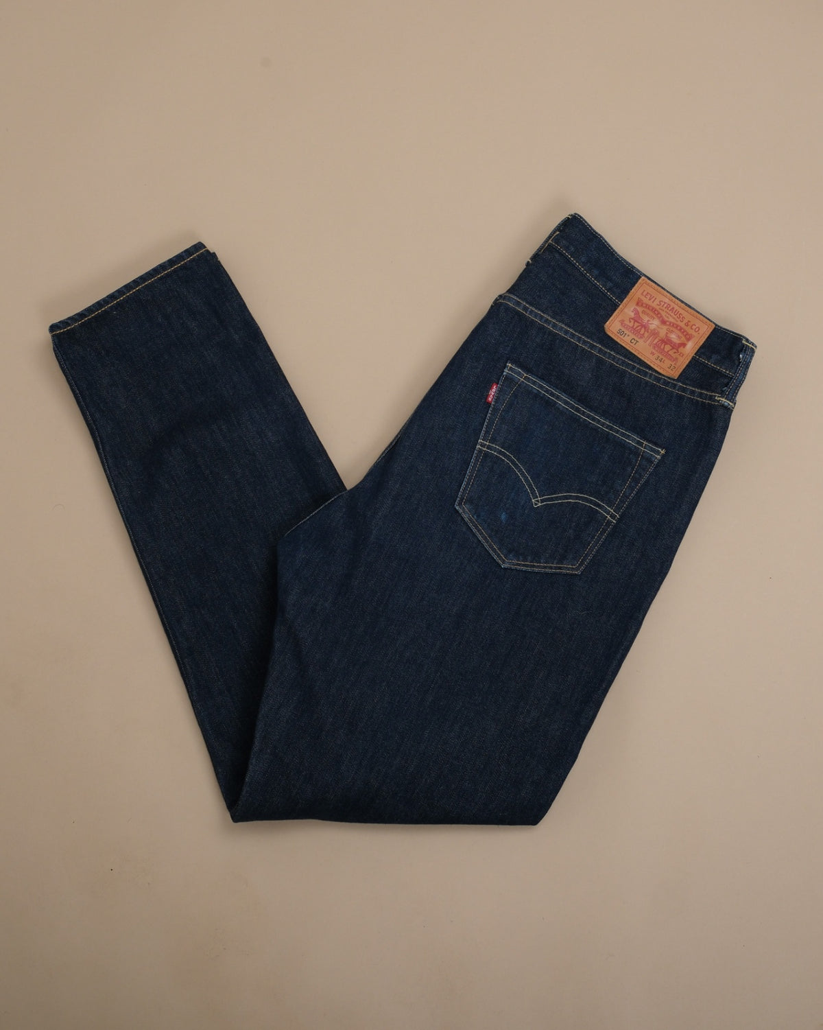 Raw Selvedge 501CT High-Rise Denim, Made in USA