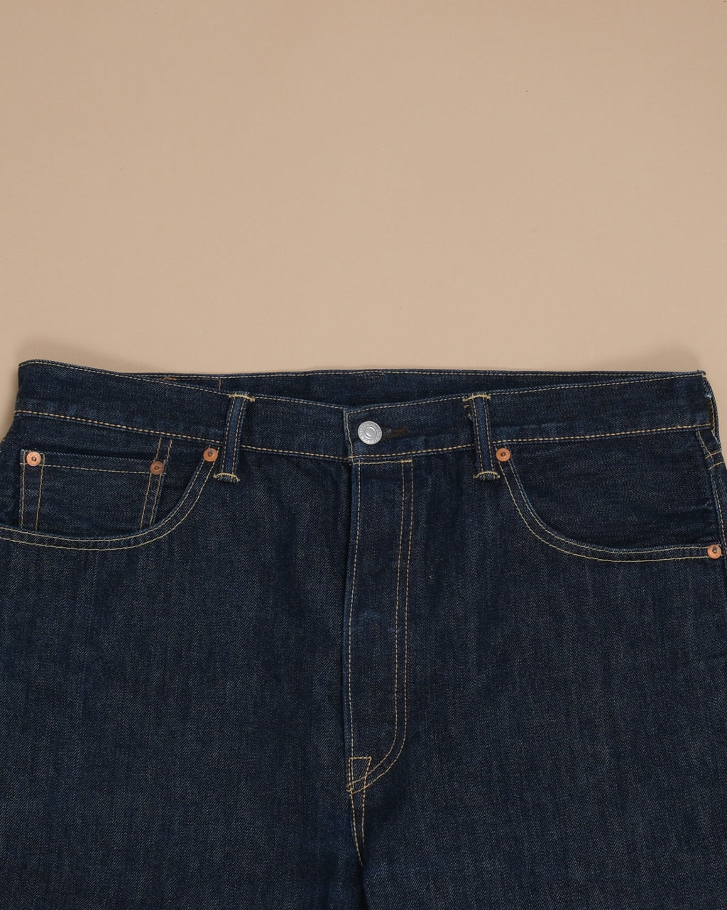 Raw Selvedge 501CT High-Rise Denim, Made in USA