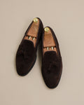 Dark Brown Suede Leather Shoes