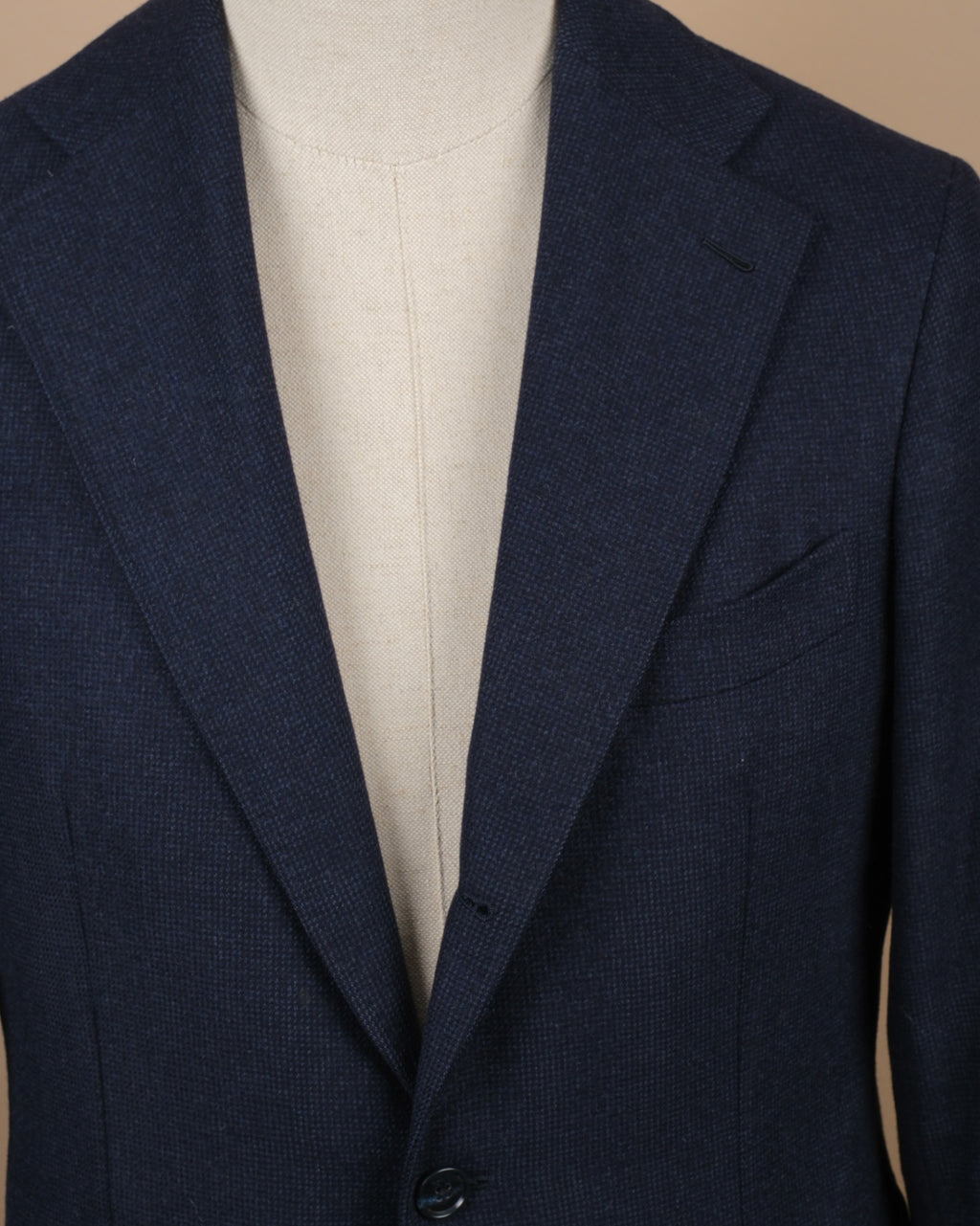 Navy VBC Flannel Mini Check Sports Jacket