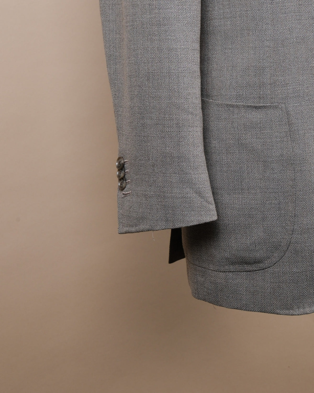 Greige Drapers High Twist Sports Jacket