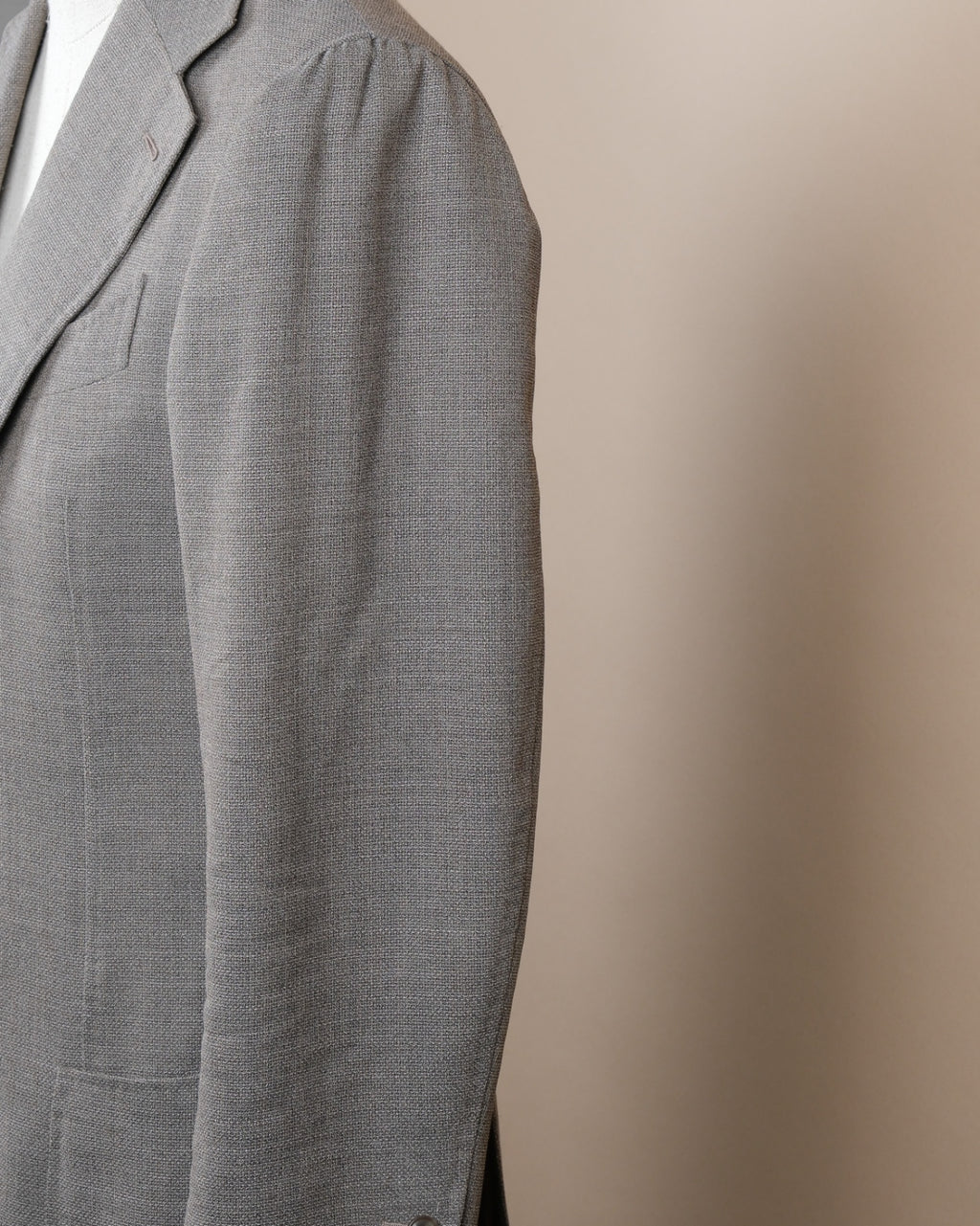 Greige Drapers High Twist Sports Jacket