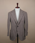 Beige/Brown Glen Check Marling & Evans Merino Tweed Sports Jacket