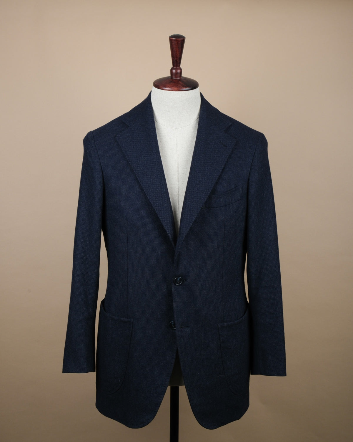 Navy VBC Flannel Mini Check Sports Jacket