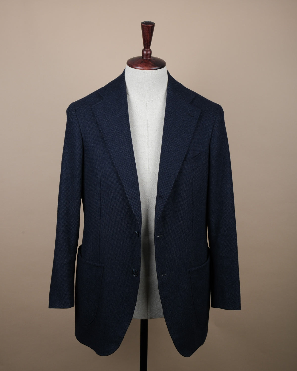 Navy VBC Flannel Mini Check Sports Jacket