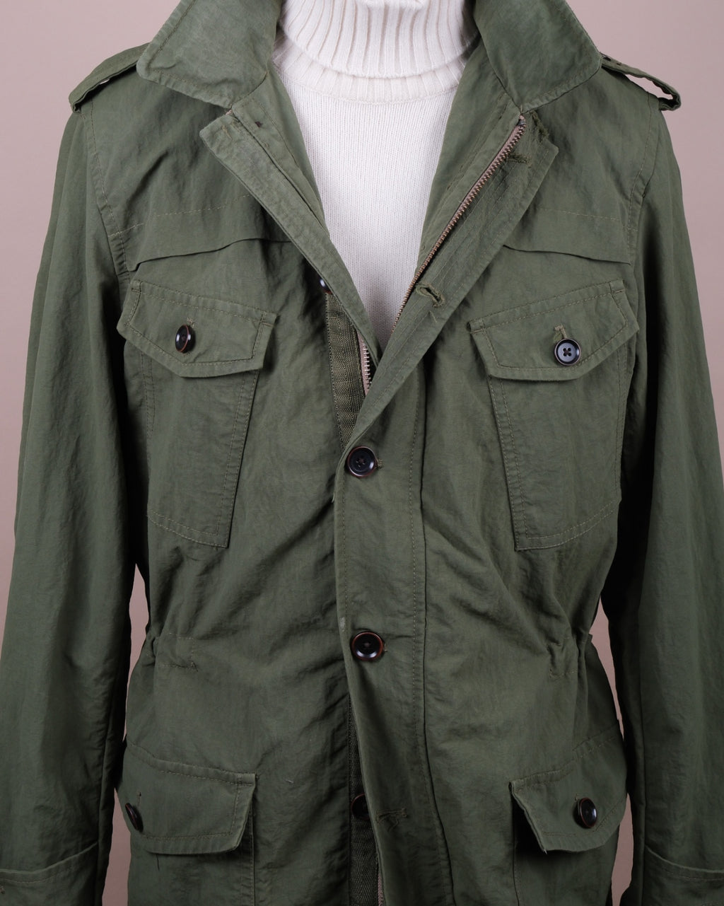Army Green Nylon Field Parka