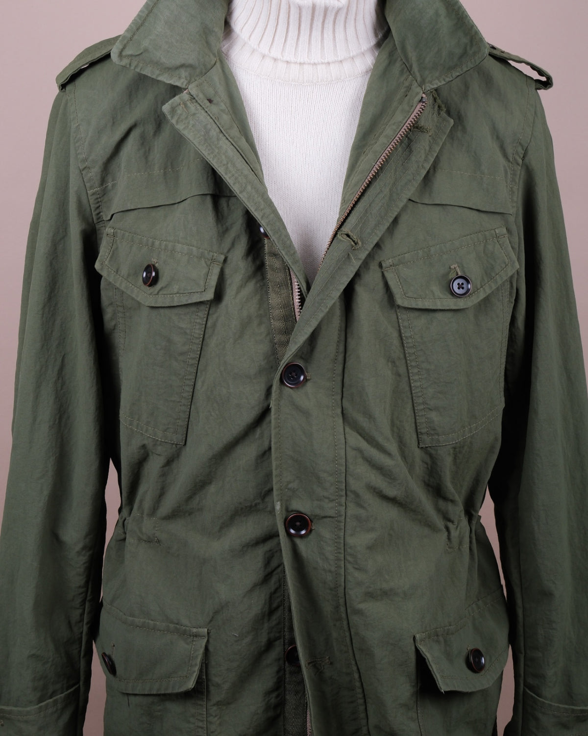 Army Green Nylon Field Parka