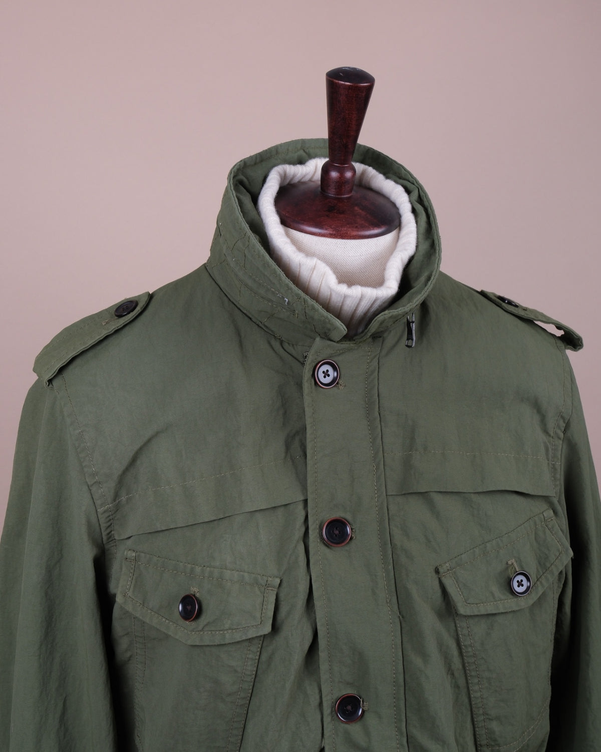 Army Green Nylon Field Parka