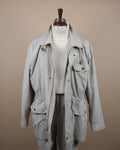 Stone Beige Cotton Utility Jacket