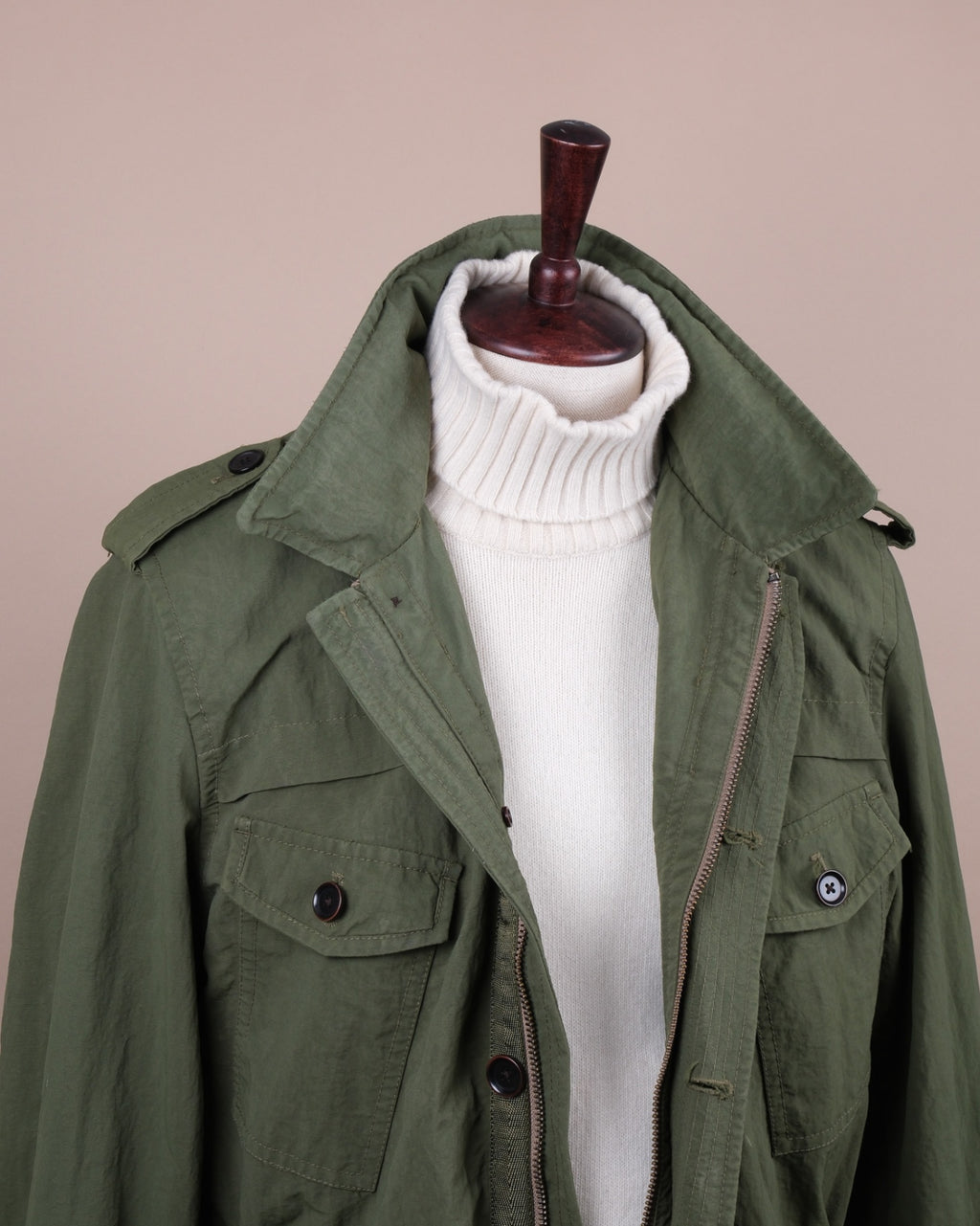 Army Green Nylon Field Parka