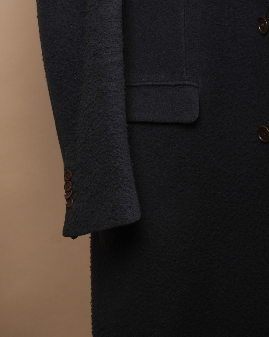 Dark Navy Casentino Overcoat