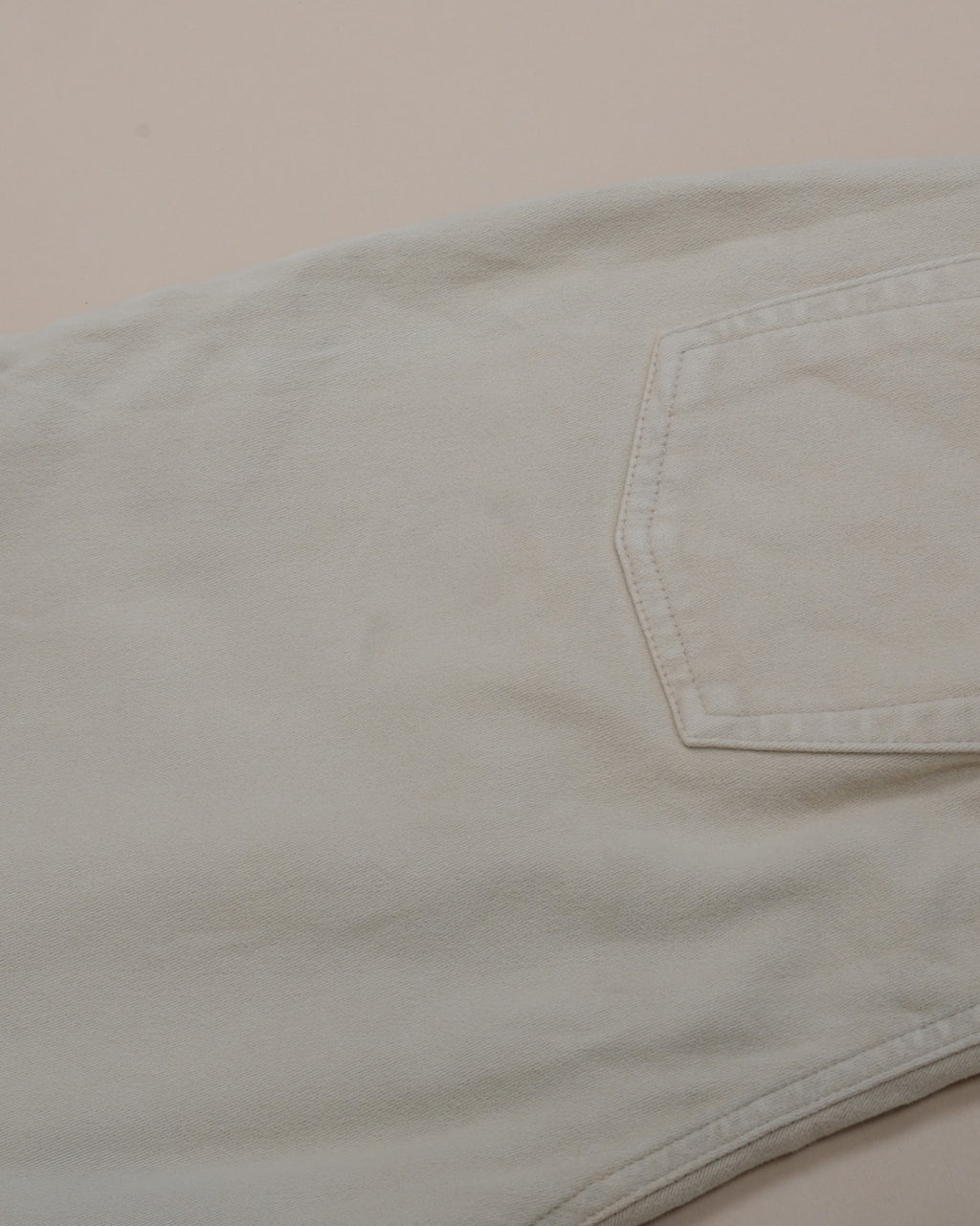 Beige Cotton Jeans