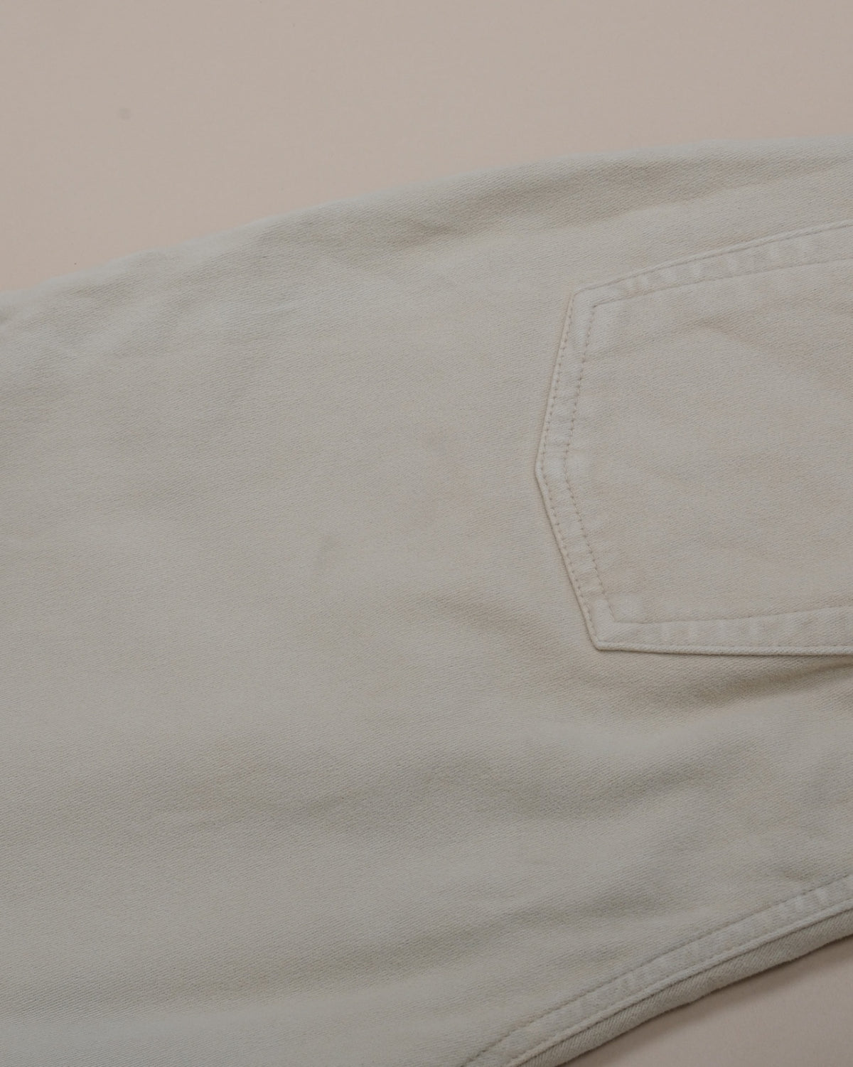 Beige Cotton Jeans