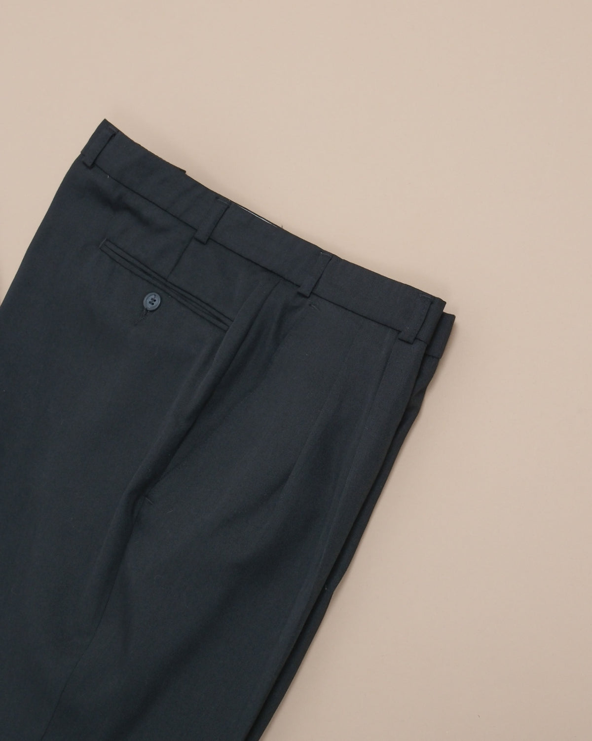 Black Wool Blend Suit