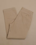 Beige Cotton Twill Pants
