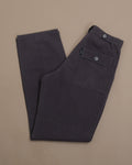 Dark Gray Cotton Twill Jeans
